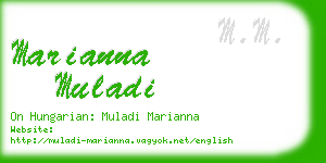 marianna muladi business card